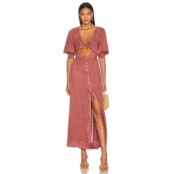 Free People Dresses & Skirts - NWT String of Hearts Maxi in Empress Rock Free People Pink Small